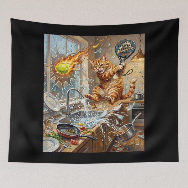 Item preview, Cat Chaos in the Kitchen designed and sold by Bappy888.