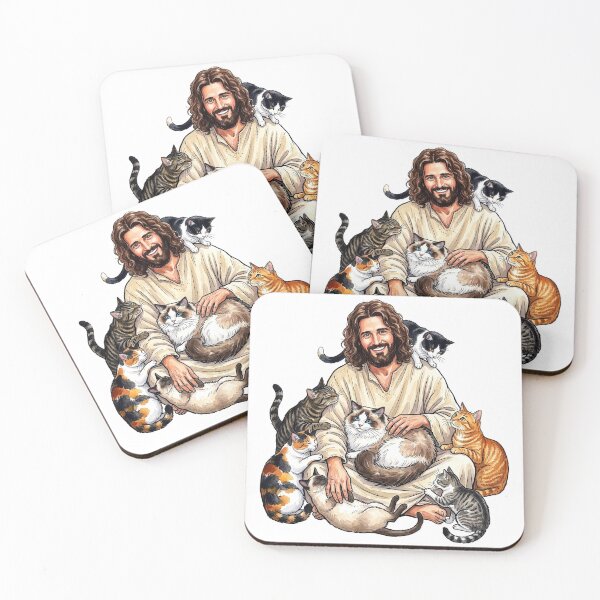 Item preview, Jesus Loves Cats designed and sold by Lion and Lamb Design.