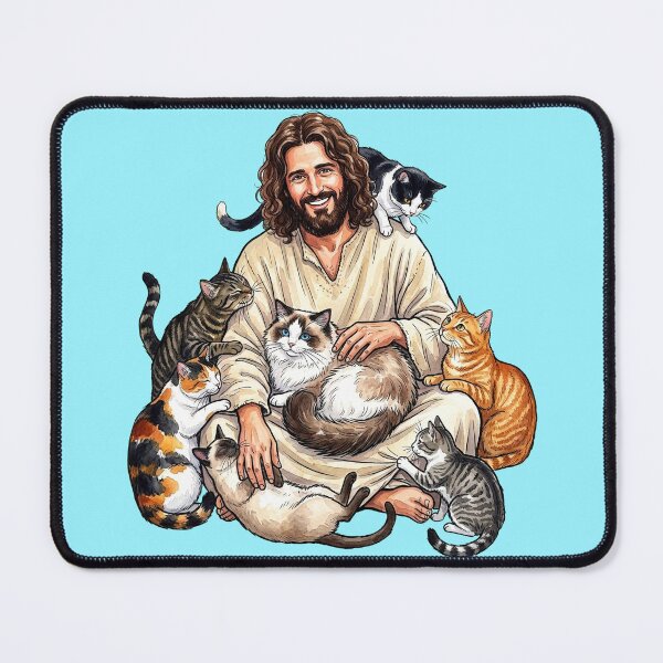 Item preview, Jesus Loves Cats designed and sold by Lion and Lamb Design.