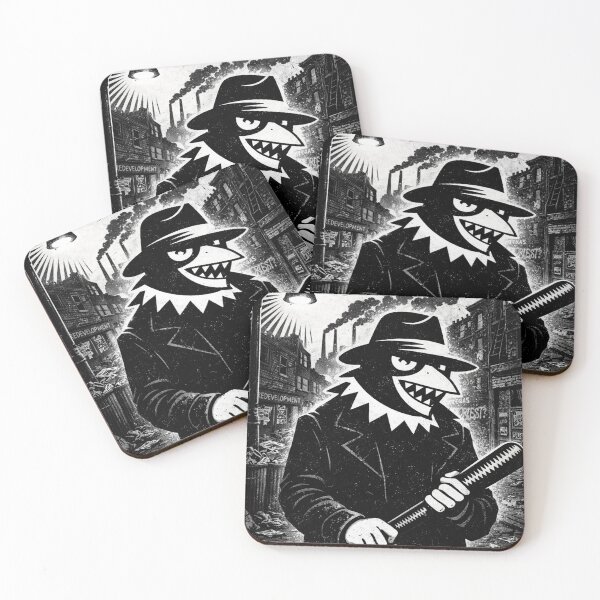 Item preview, Re-imagining Development – Noir Political Satire Illustration designed and sold by Second Thought Studio.