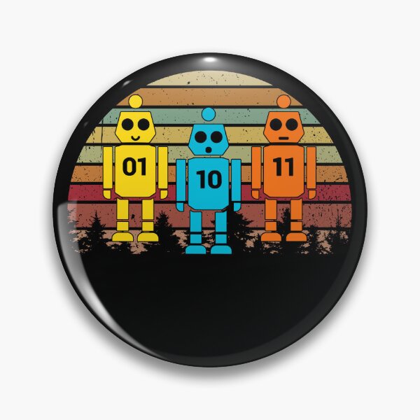 Item preview, Vintage 01 10 11 Robot Binary Code Design designed and sold by Artifyo.