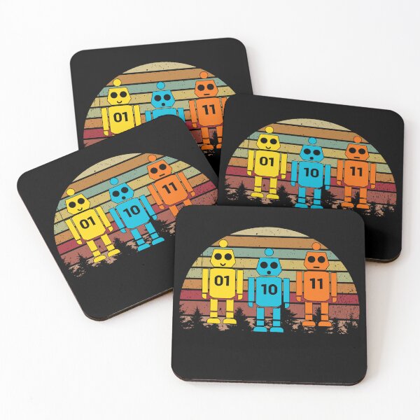 Item preview, Vintage 01 10 11 Robot Binary Code Design designed and sold by Artifyo.
