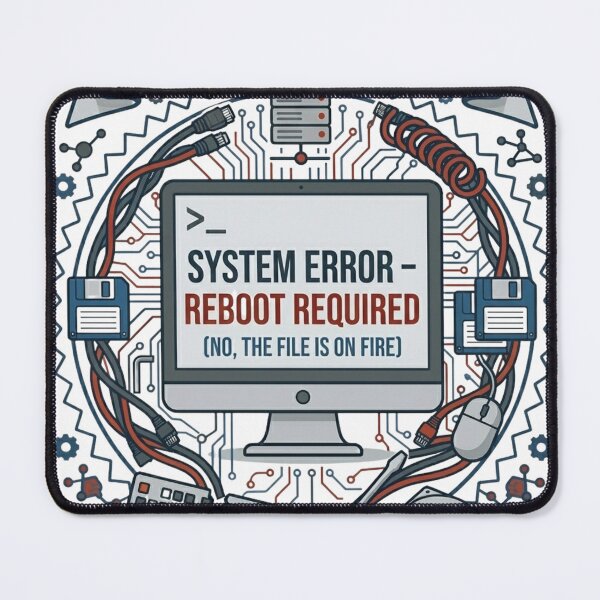 Item preview, System Error  Reboot Required (Premium Design) designed and sold by KurtByteStudio.