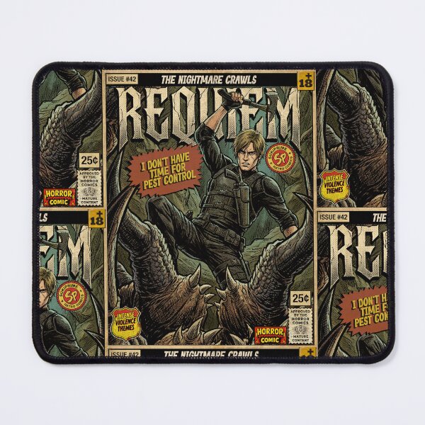 Item preview, Resident Evil 9 Requiem Leon Spider Fight Retro Vintage Comic Cover Art designed and sold by Back2Collage.