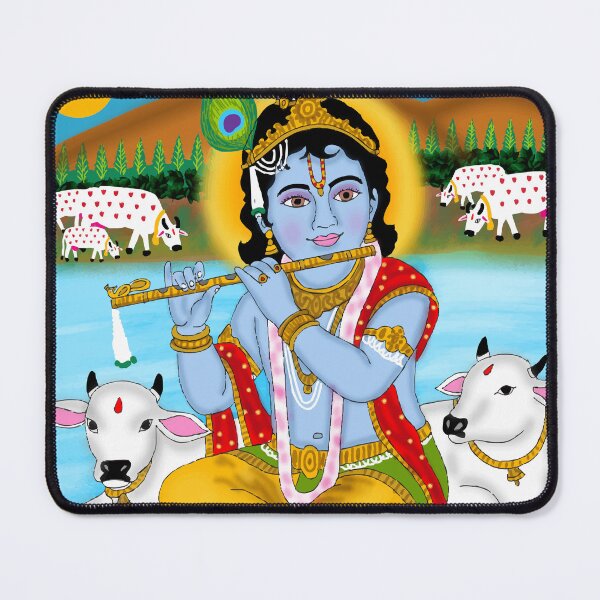 Item preview, Lord Krishna Divine Design – Spiritual Hindu God Artwork designed and sold by Harshit_Digital_Arts.