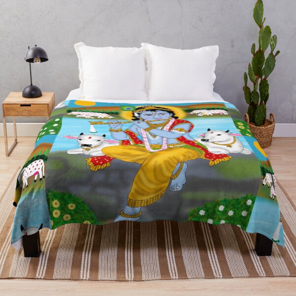 Item preview, Lord Krishna Divine Design – Spiritual Hindu God Artwork designed and sold by Harshit_Digital_Arts.