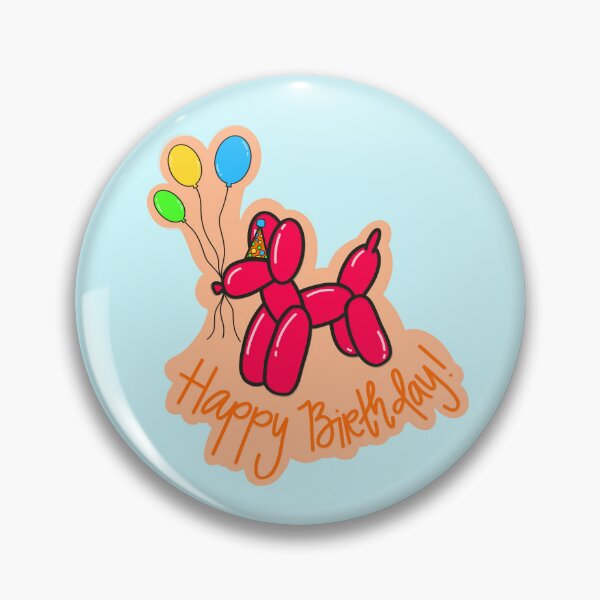 Item preview, Happy Birthday Balloon Dog designed and sold by she who creates.