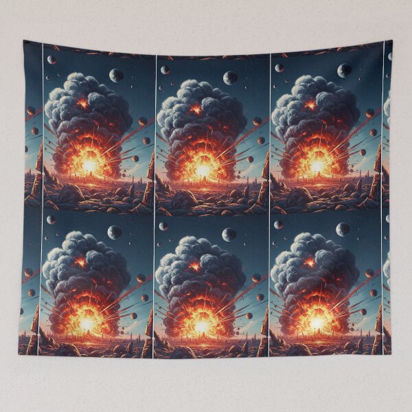 Item preview, "Planetary Apocalypse - Cosmic Explosion Sci-Fi" designed and sold by Dzblack.