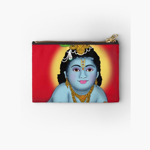 Item preview, Krishna Inspired Artistic Design – Hindu Mythology Spiritual Illustration designed and sold by Harshit_Digital_Arts.