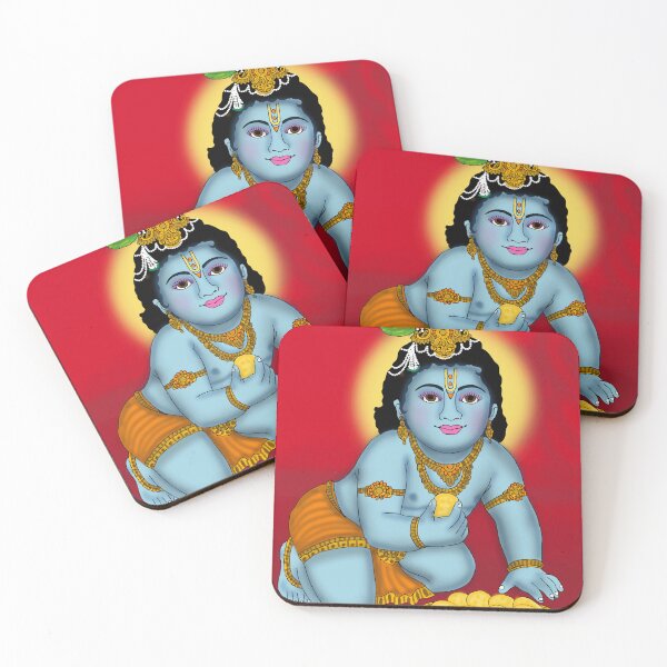 Item preview, Krishna Inspired Artistic Design – Hindu Mythology Spiritual Illustration designed and sold by Harshit_Digital_Arts.