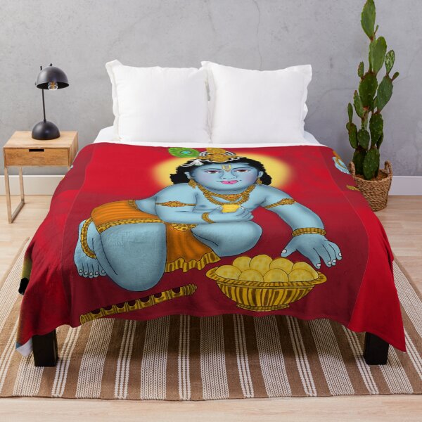 Item preview, Krishna Inspired Artistic Design – Hindu Mythology Spiritual Illustration designed and sold by Harshit_Digital_Arts.