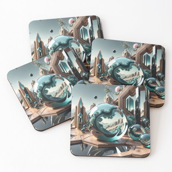 Item preview, Vaelor - 3D fractal landscape: digital fantasy collage designed and sold by QiMera.