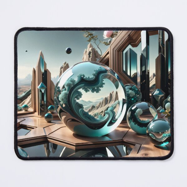 Item preview, Vaelor - 3D fractal landscape: digital fantasy collage designed and sold by QiMera.