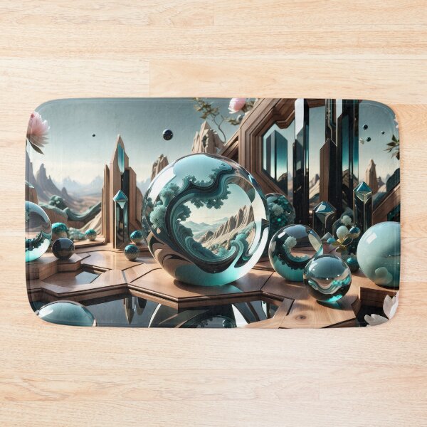 Item preview, Vaelor - 3D fractal landscape: digital fantasy collage designed and sold by QiMera.