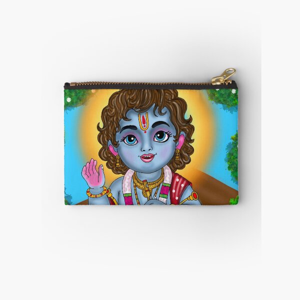 Item preview, Divine Krishna Spiritual Design – Sacred Hindu Cultural Artwork designed and sold by Harshit_Digital_Arts.