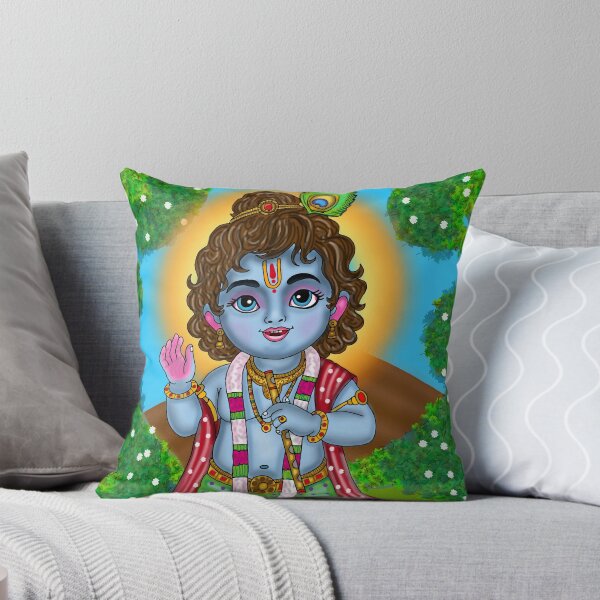 Item preview, Divine Krishna Spiritual Design – Sacred Hindu Cultural Artwork designed and sold by Harshit_Digital_Arts.