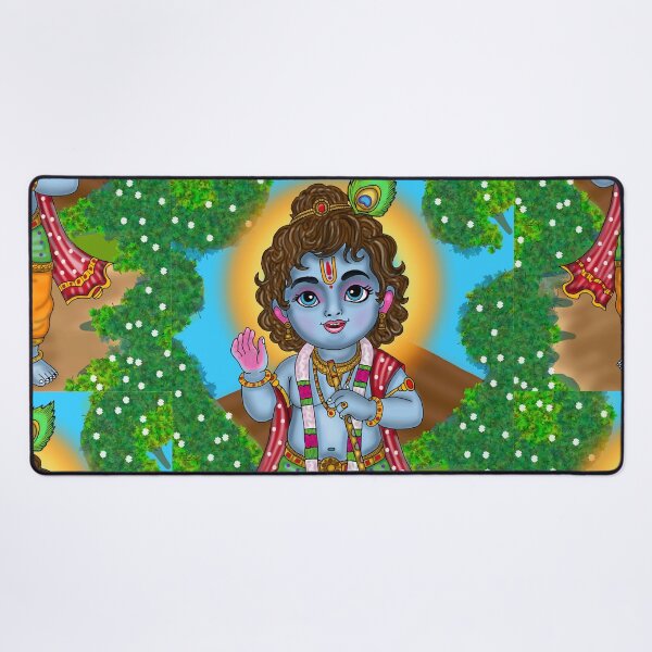 Item preview, Divine Krishna Spiritual Design – Sacred Hindu Cultural Artwork designed and sold by Harshit_Digital_Arts.