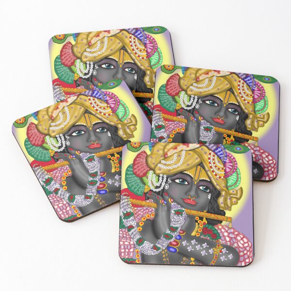 Item preview, Sacred Lord Krishna Illustration – Hindu Devotional Artistic Design designed and sold by Harshit_Digital_Arts.