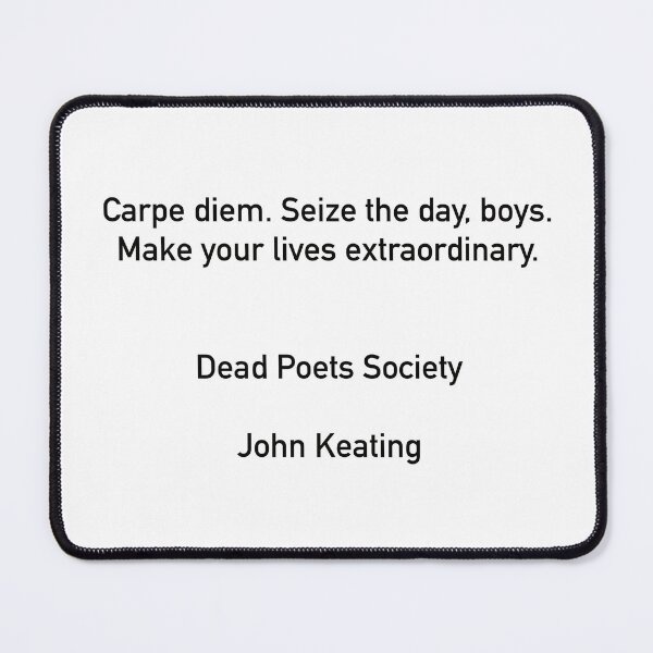 Item preview, Carpe diem. Seize the day, boys designed and sold by Hippo Quotes.