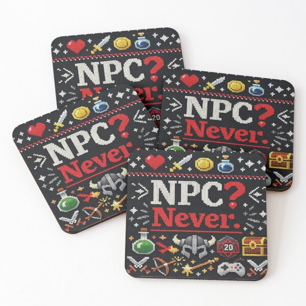 Item preview, NPC Never Pro Gamer Cosplay Knitted Design designed and sold by Mauswohn.