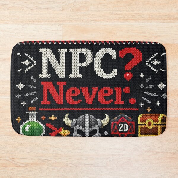 Item preview, NPC Never Pro Gamer Cosplay Knitted Design designed and sold by Mauswohn.