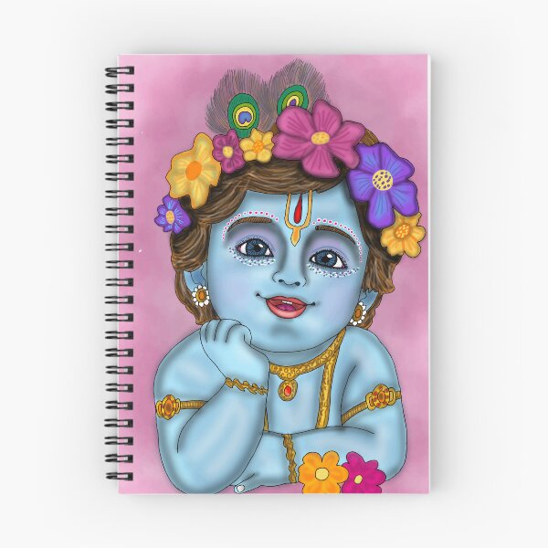 Item preview, Krishna Devotional Art Design – Hindu Spiritual Mythology Illustration designed and sold by Harshit_Digital_Arts.