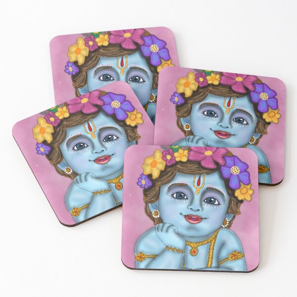 Item preview, Krishna Devotional Art Design – Hindu Spiritual Mythology Illustration designed and sold by Harshit_Digital_Arts.