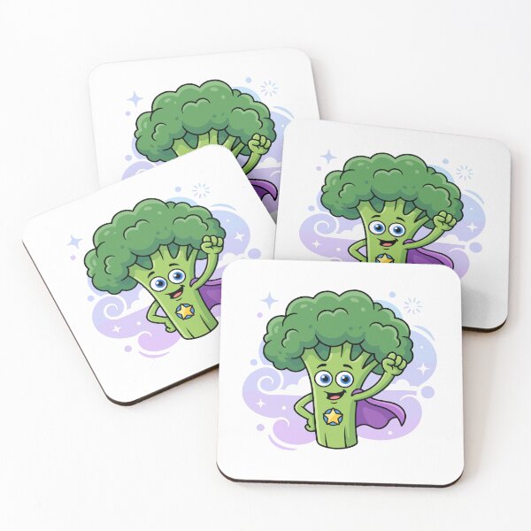 Item preview, A Smiling Broccoli Hero with a Star Badge and Big Blue Eyes designed and sold by Anvc-Art.