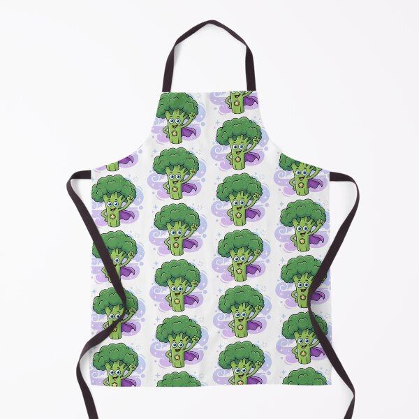 Item preview, A Smiling Broccoli Hero with a Star Badge and Big Blue Eyes designed and sold by Anvc-Art.