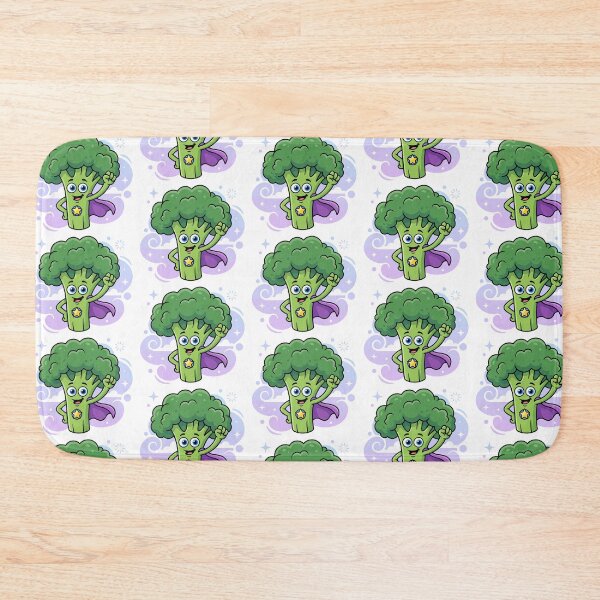 Item preview, A Smiling Broccoli Hero with a Star Badge and Big Blue Eyes designed and sold by Anvc-Art.