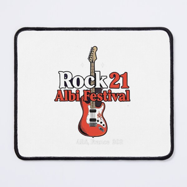 Item preview, Rock 21 Albi Festival Guitar Shirt – Vintage Rock Music Festival Design – Albi France Rock Concert Graphic Tee designed and sold by Sushikidsntod.