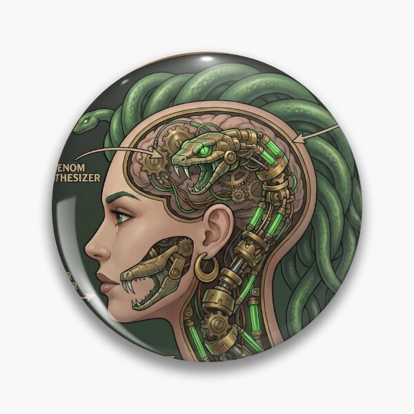 Item preview, Funny Coworker Gift - Medusa Anatomy Steampunk Office Decor designed and sold by Top-Tier Thinking .