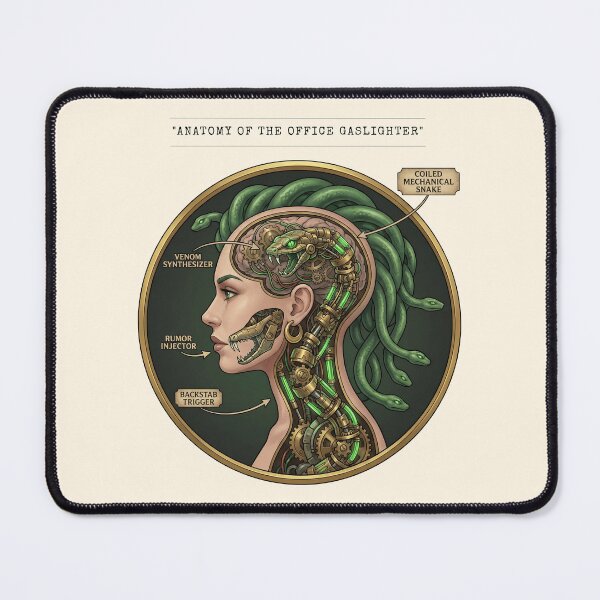 Item preview, Funny Coworker Gift - Medusa Anatomy Steampunk Office Decor designed and sold by Top-Tier Thinking .