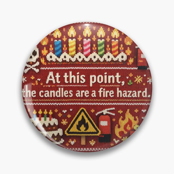 Item preview, Fire Hazard Birthday Funny Ugly Sweater Design designed and sold by Mauswohn.