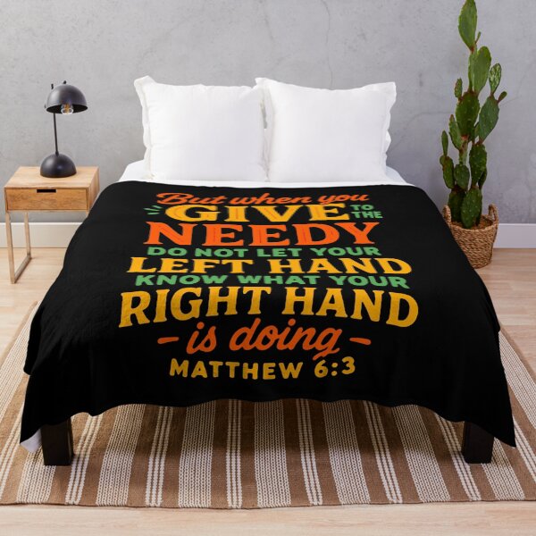 Item preview, Matthew 6:3 When You Give To The Needy Do Not Let Your Left Hand Know designed and sold by plushism.