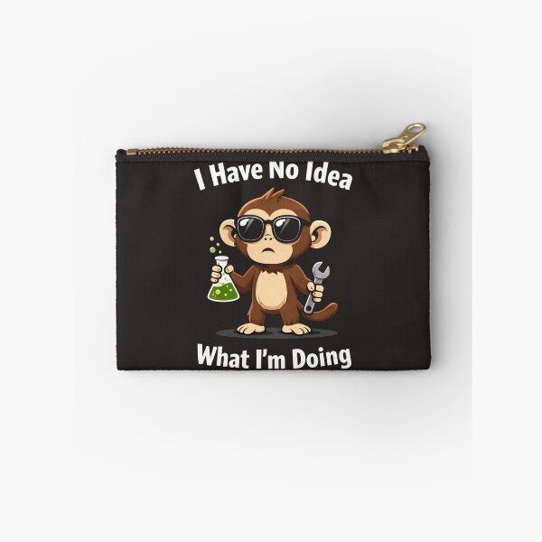 Item preview, I Have No Idea What I’m Doing Funny Monkey Scientist designed and sold by JerdbordinShop.