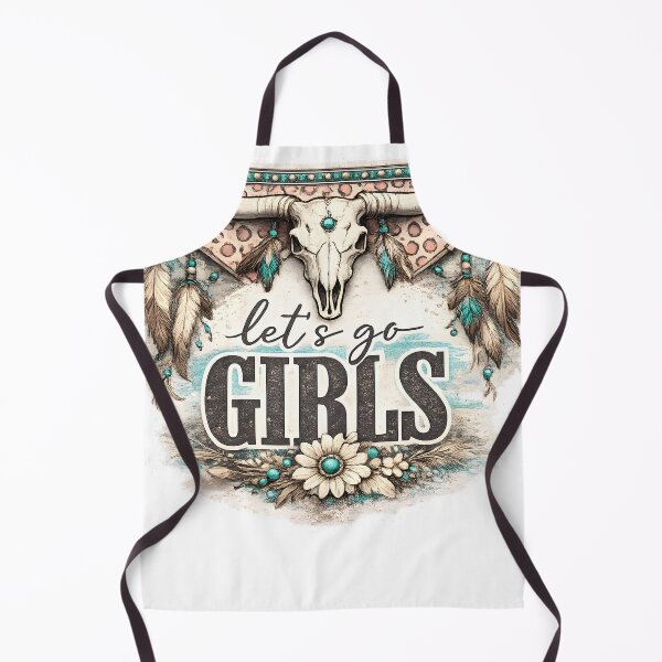 Item preview, Let’s Go Girls - Fearless Western Boho Cowgirl Spirit with Sacred Longhorn Skull, Turquoise Feathers, Desert Soul Energy, and Unstoppable Freedom Vibes T-Shirt designed and sold by ArtZone1987.