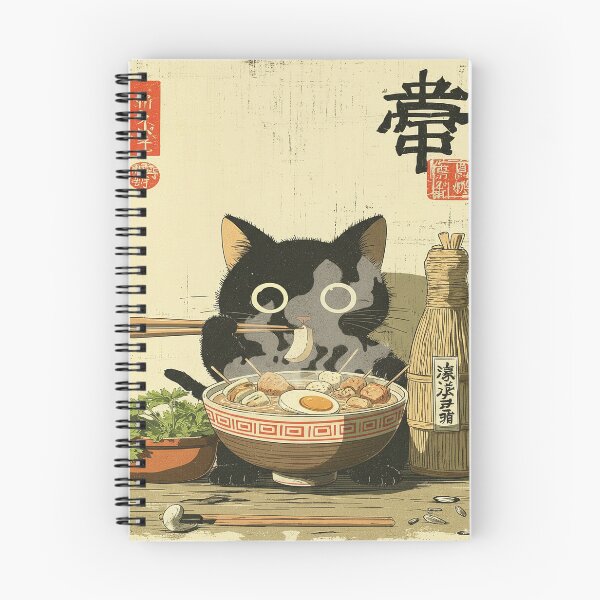 Item preview, Cat Eating Ramen with Sake designed and sold by ChiqueAvenue.