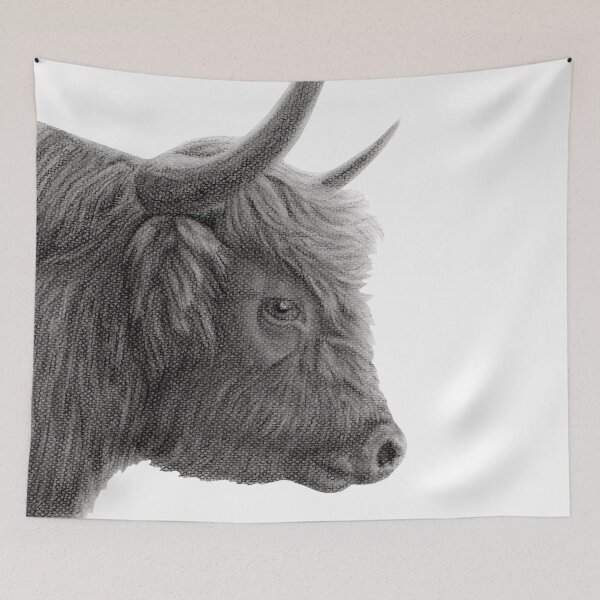 Item preview, Farm Animals Highland Cow designed and sold by Kayla Outhred Artist .