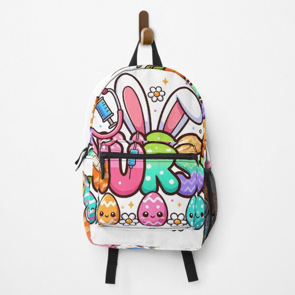 Item preview, Cute Easter Nurse Bunny Word Art – Colorful Kawaii NURSE Design designed and sold by PixelVibe782.