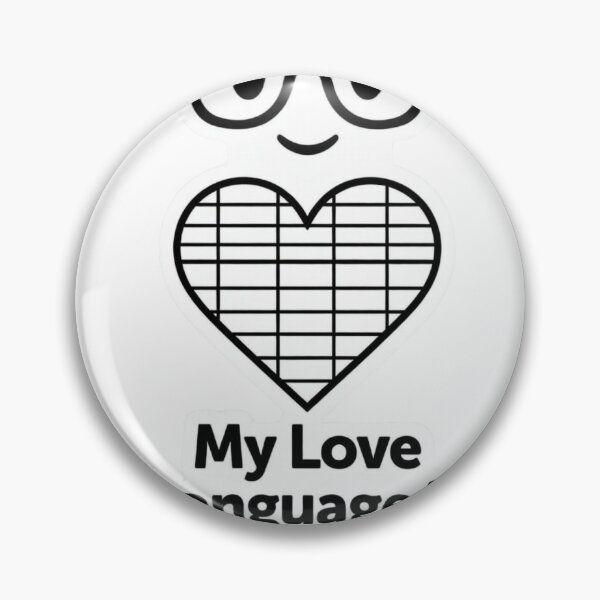 Item preview, My Love Language is Spreadsheets – Funny Excel Data Analyst Sticker designed and sold by ZYNORAworld.