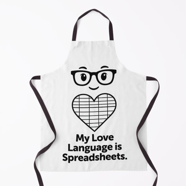 Item preview, My Love Language is Spreadsheets – Funny Excel Data Analyst Sticker designed and sold by ZYNORAworld.