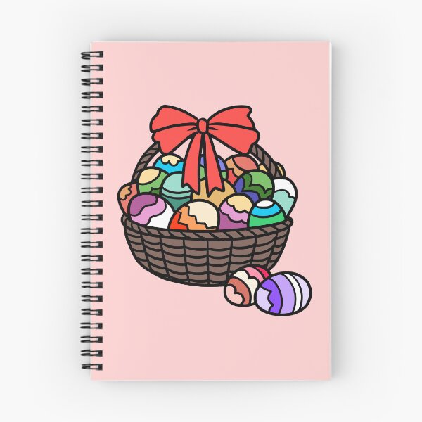 Item preview, Cute Easter Basket with Colorful Patterned Eggs designed and sold by ubborn.