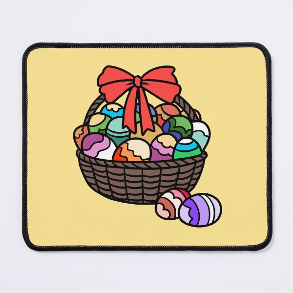 Item preview, Cute Easter Basket with Colorful Patterned Eggs designed and sold by ubborn.