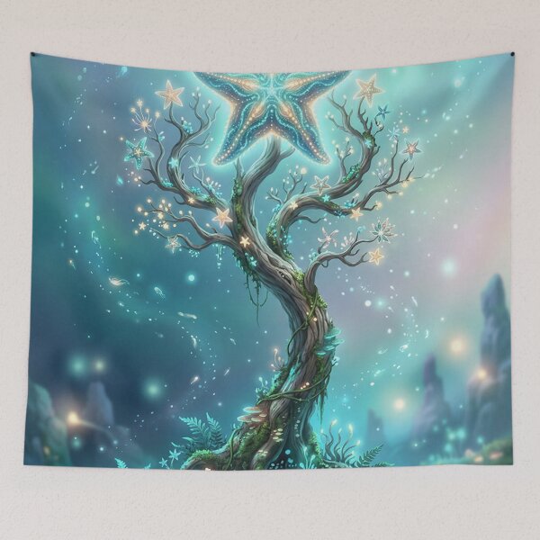 Item preview, Luminous Star Tree – Mystical Underwater Fantasy World designed and sold by Herzbaumatelier.