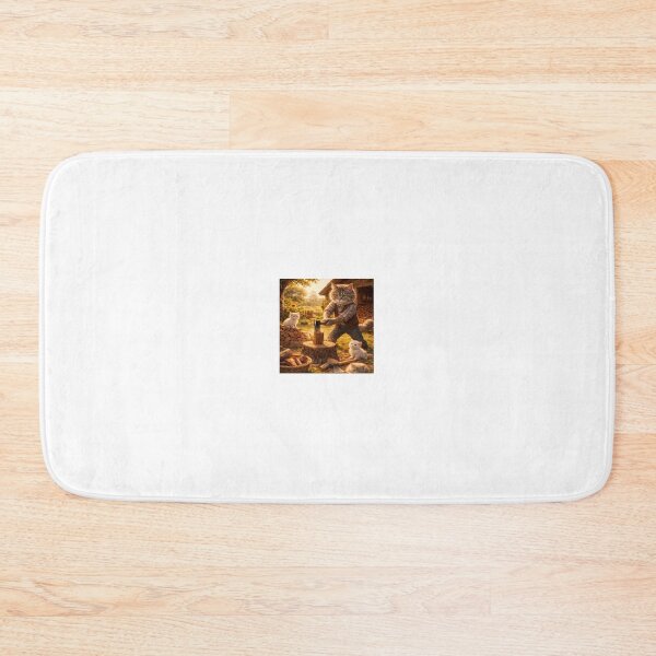 Item preview, Farm Cat Chopping Wood designed and sold by LovelyCatGalaxy.