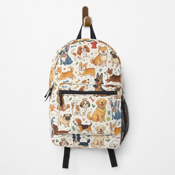 Item preview, Cute Dogs Pattern | Adorable Puppy Cartoon Seamless Design designed and sold by flowerpower999.