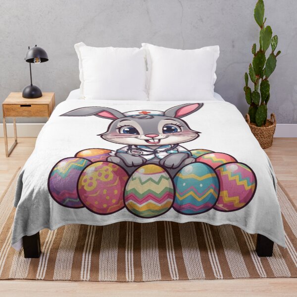Item preview, Cute Easter Nurse Bunny – Kawaii Bunny Nurse Illustration designed and sold by PixelVibe782.