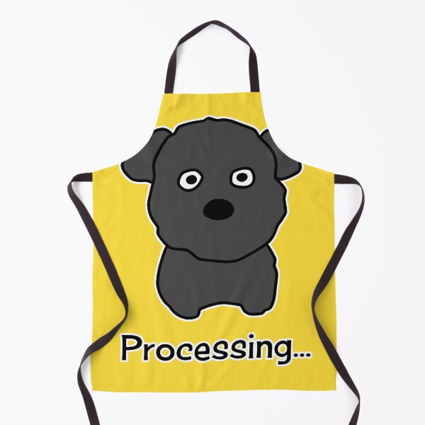 Item preview, Funny Processing Black Puppy kawaii Dog Art designed and sold by ubborn.