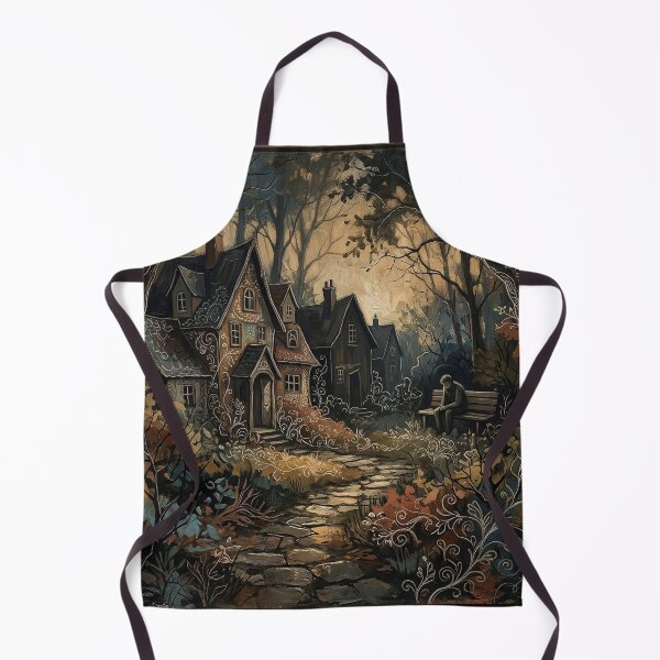 Item preview, Whimsical Cottages in a Magical Garden designed and sold by Beyond The Canvas.